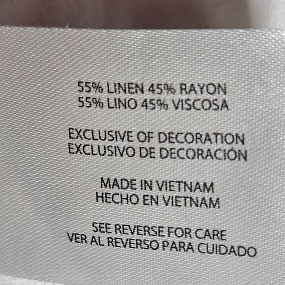 Orvis Womens Oversized White Linen Blend Button-Up Shirt - Picture 5 of 13